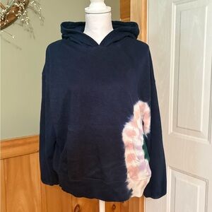 Wildfox large tiedye hooded kangaroo pocket sweatshirt
